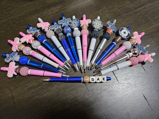 Dallas Cowboys Beaded Pens