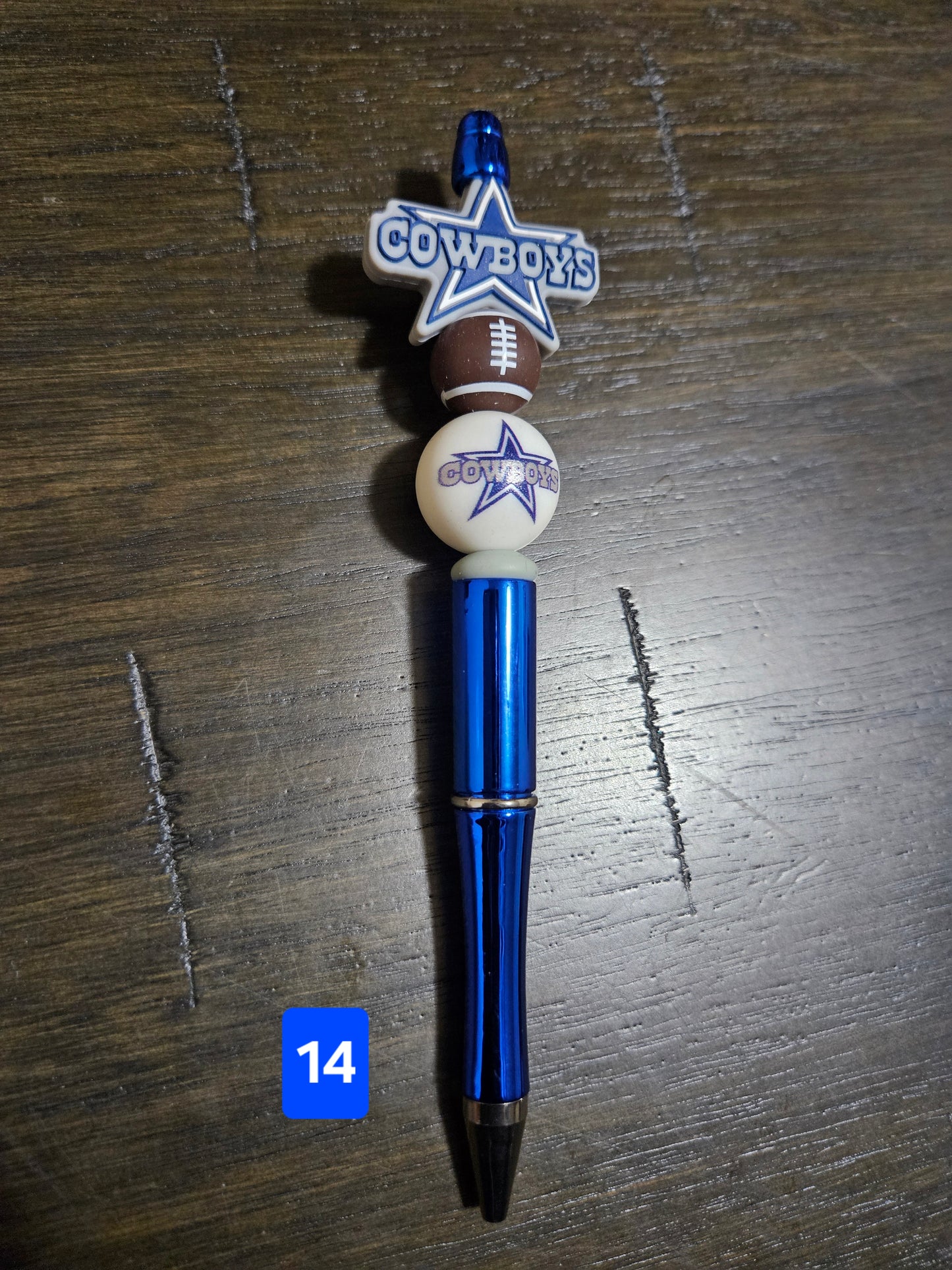 Dallas Cowboys Beaded Pens