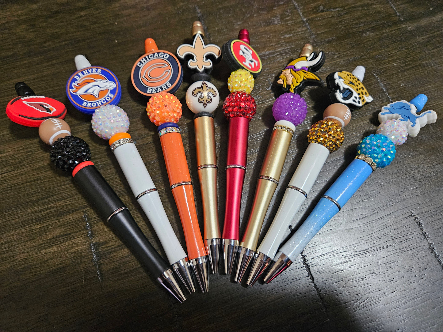 NFL Teams Beaded Pens