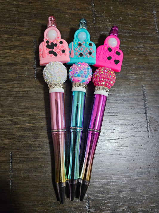 Exclusive LV Beaded Purse Pens