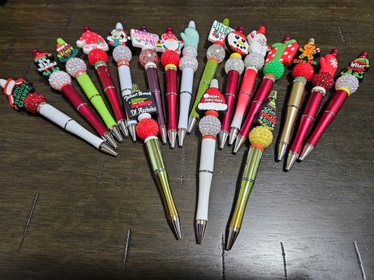 Christmas Beaded Pens