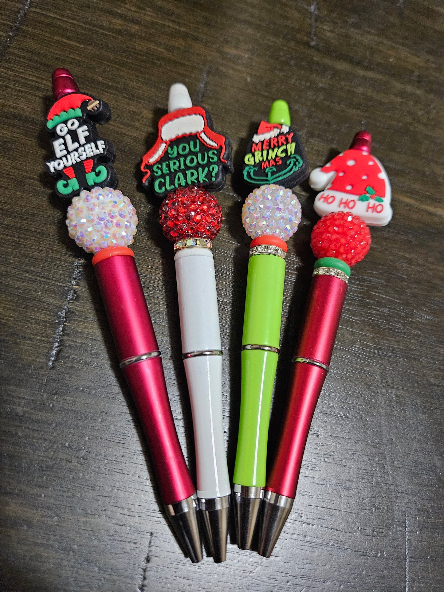 Christmas Beaded Pens