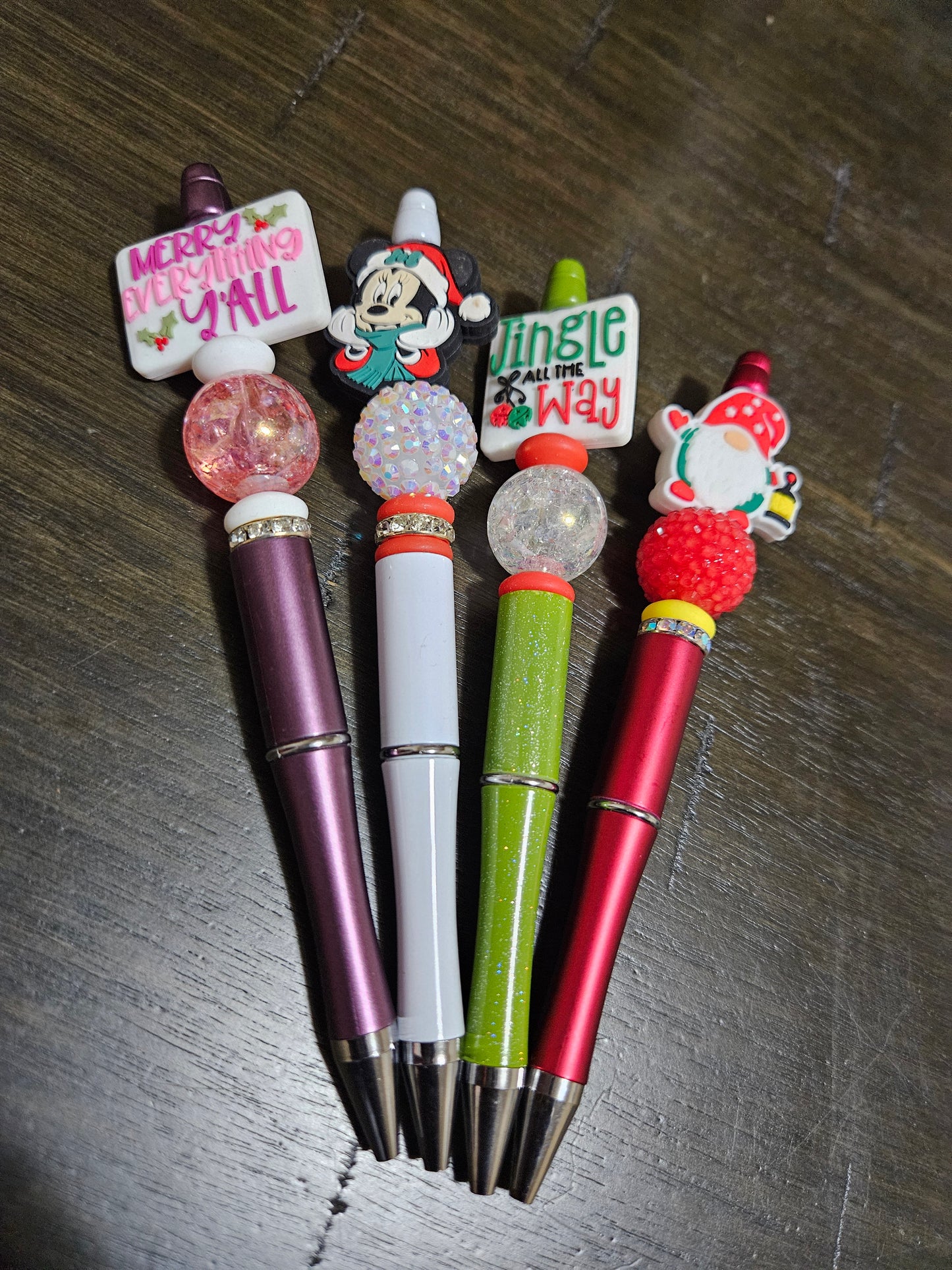 Christmas Beaded Pens