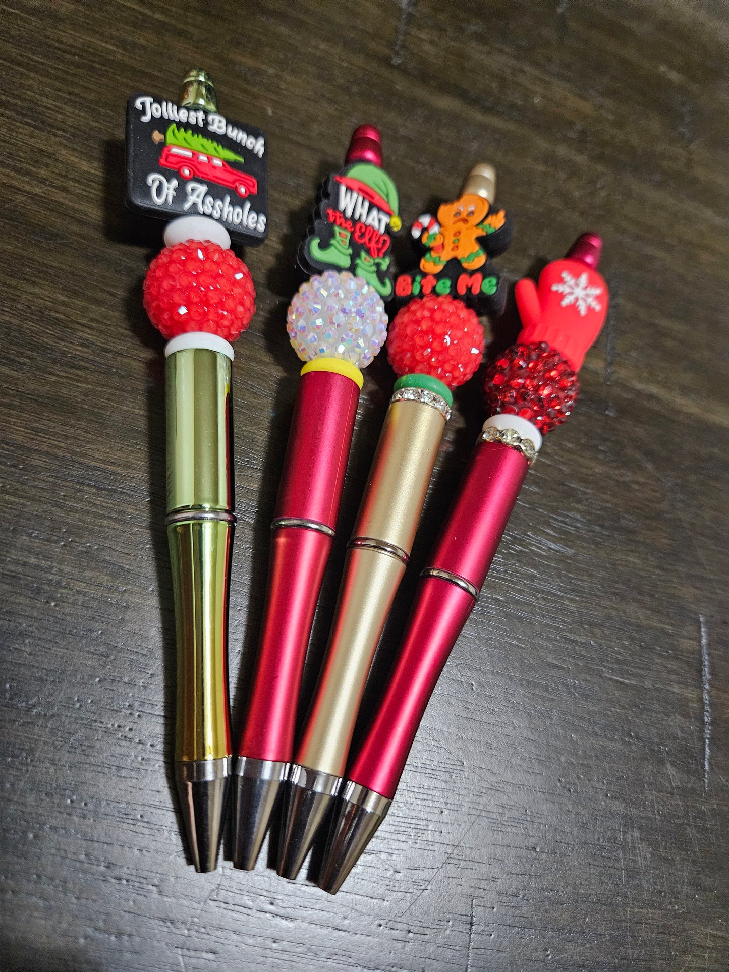 Christmas Beaded Pens