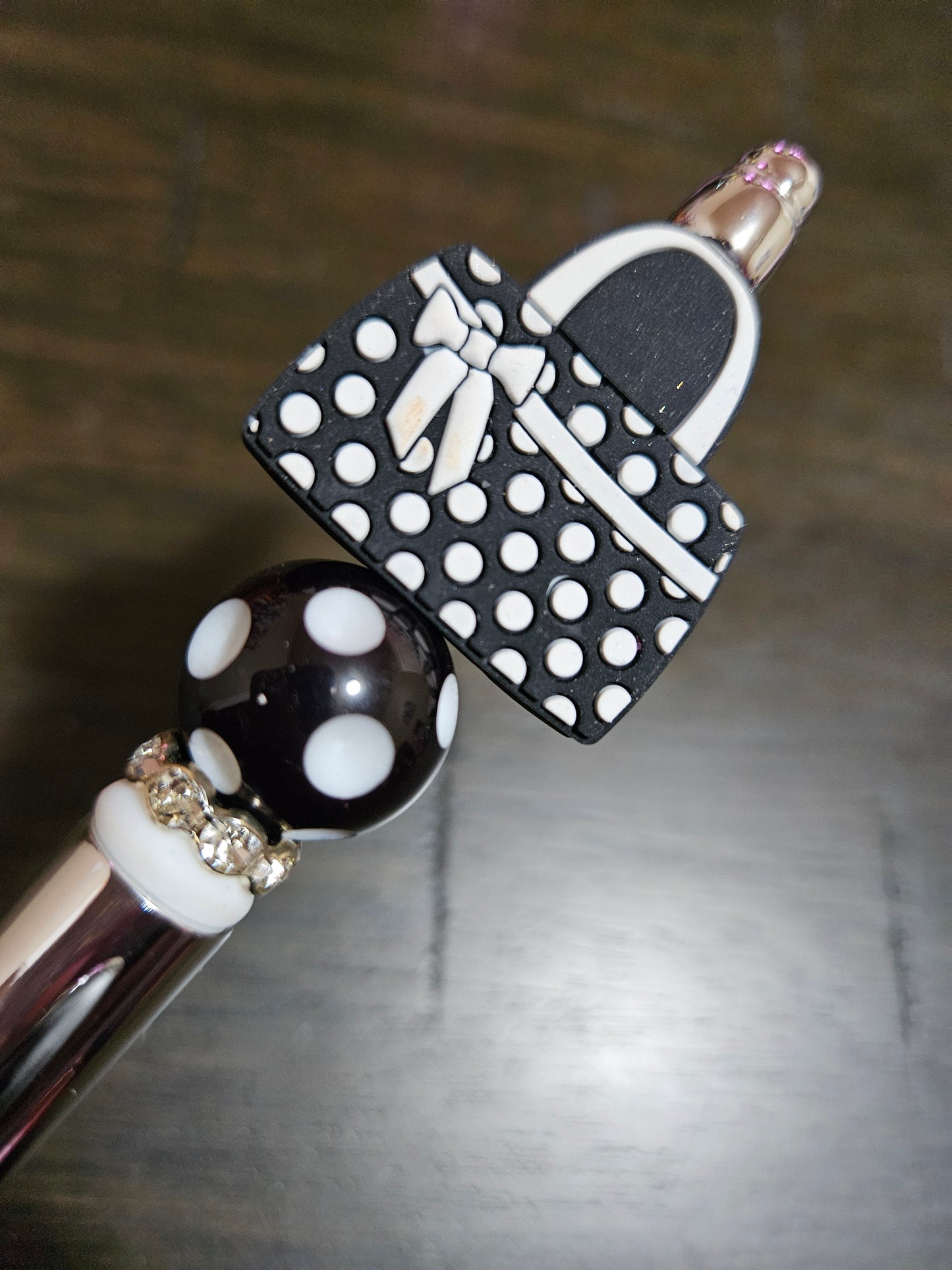 Polka-Dot Purse Beaded Pens