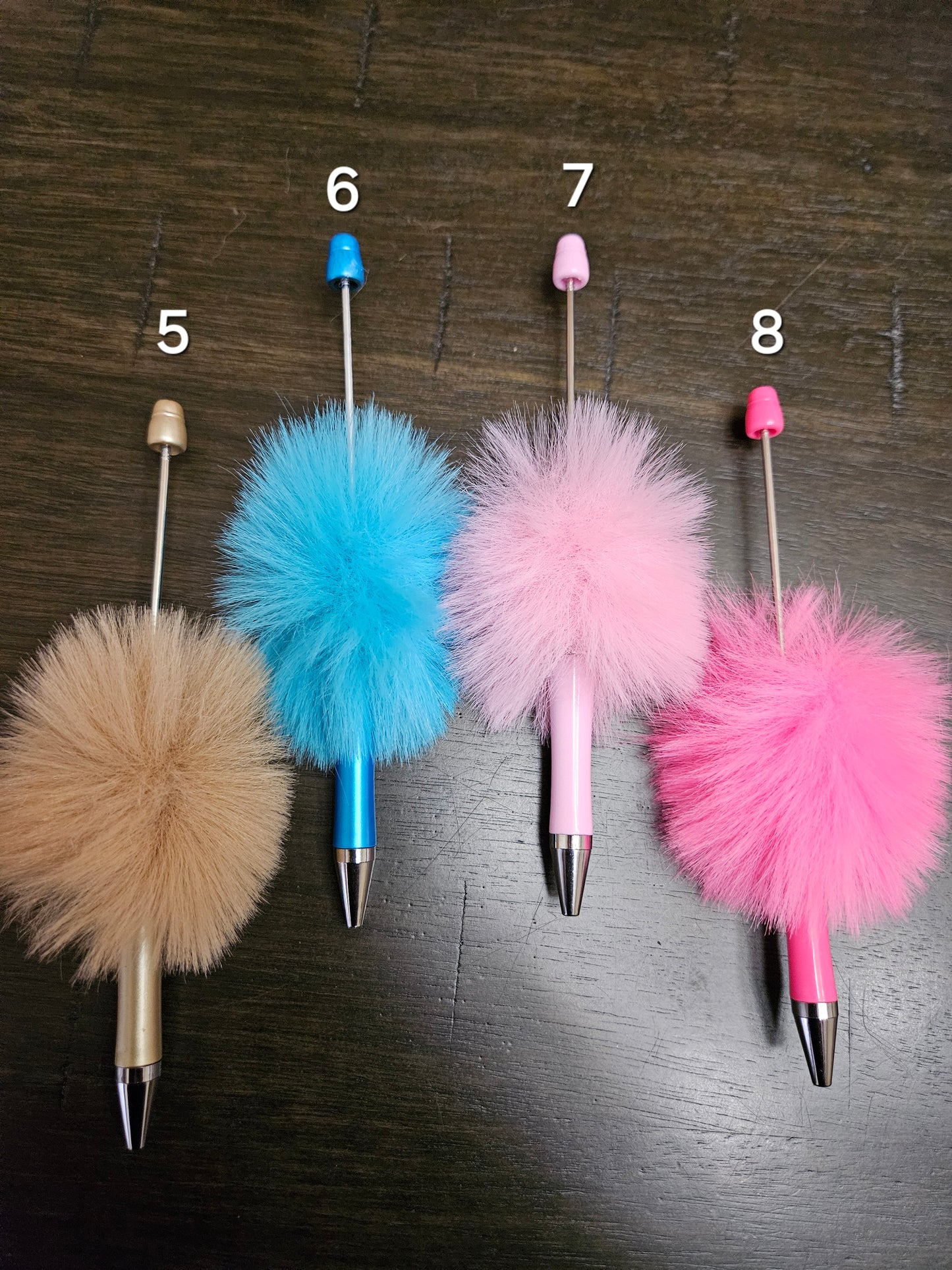 Beadable Fluffy Pens