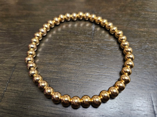 14K Gold Plated Stretch Bracelet