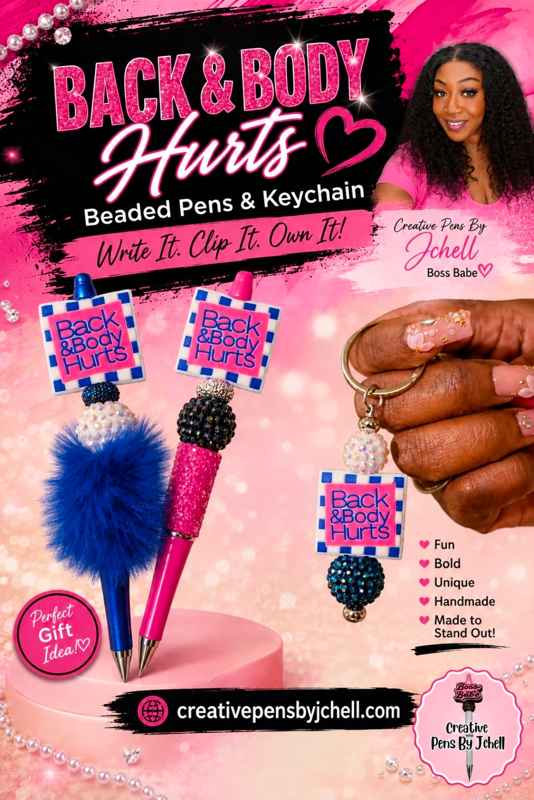Back & Body Hurts Keychain