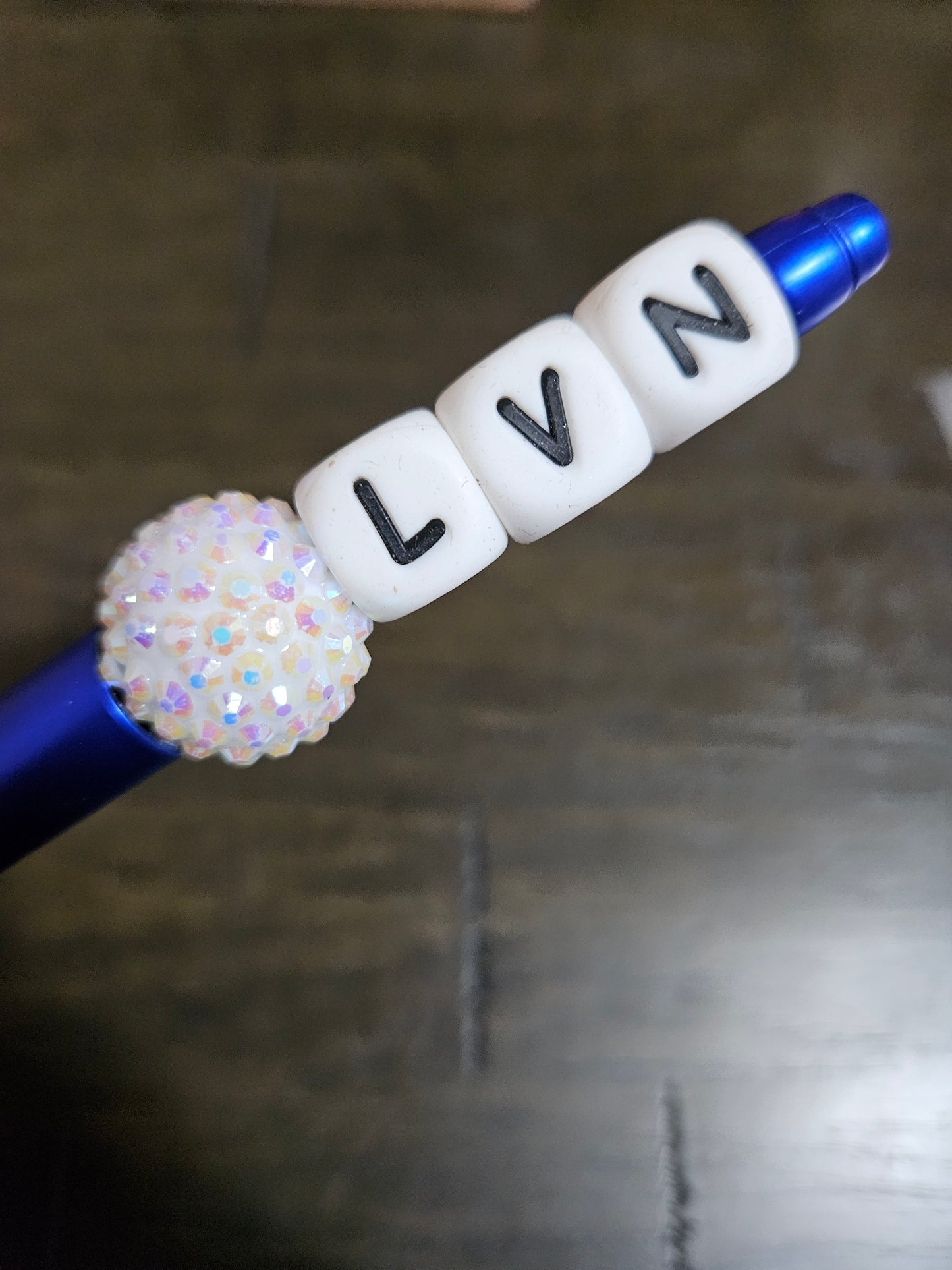 Custom Beaded Letter Pens